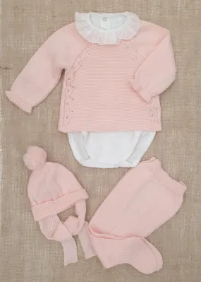 A Conjunto punto Bebé polaina Pétalo R091135