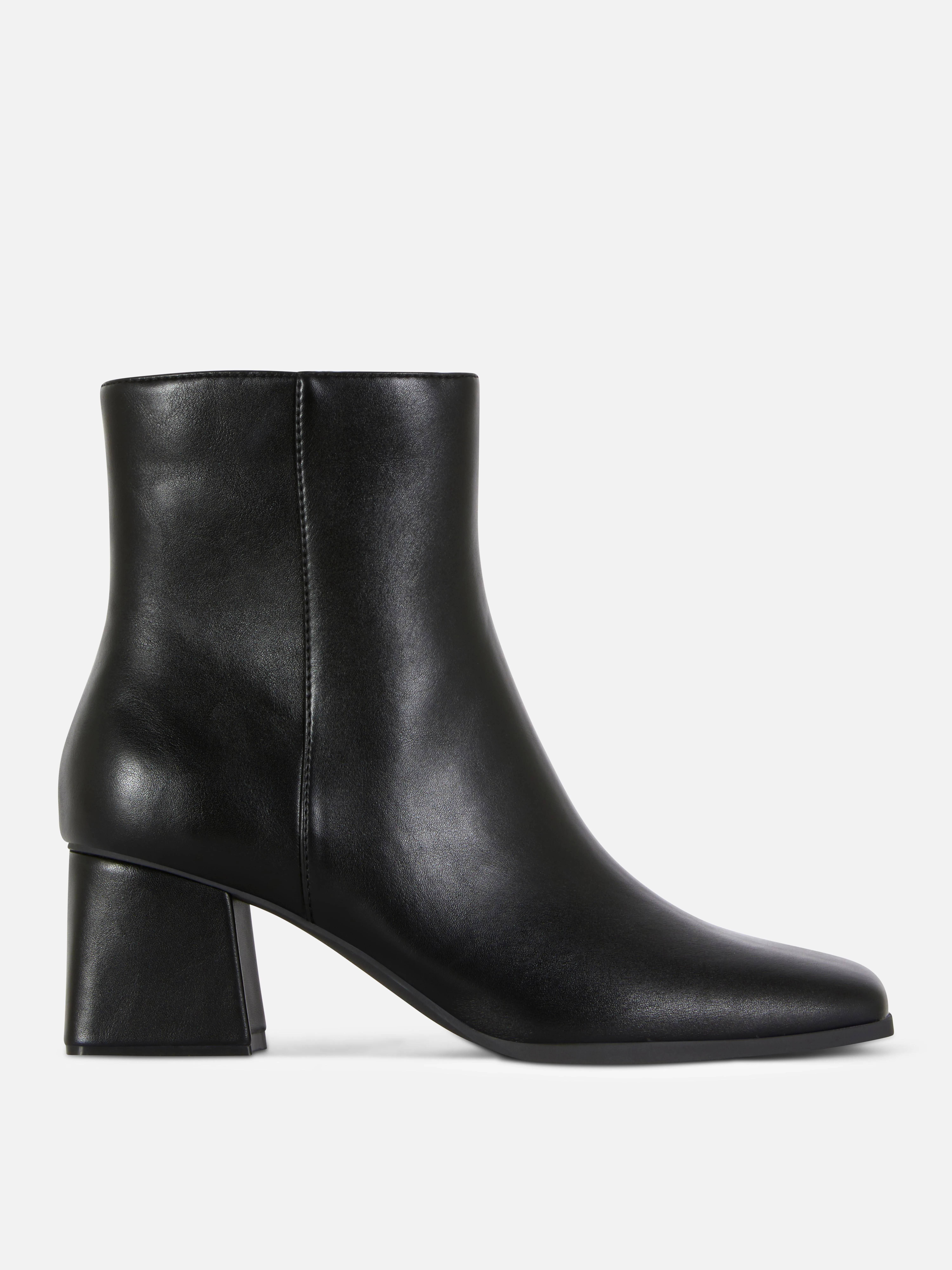 Botines de tacón grueso