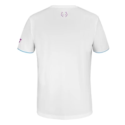 Camiseta Babolat Crew Neck Tee Blanca/Rosa 2025
