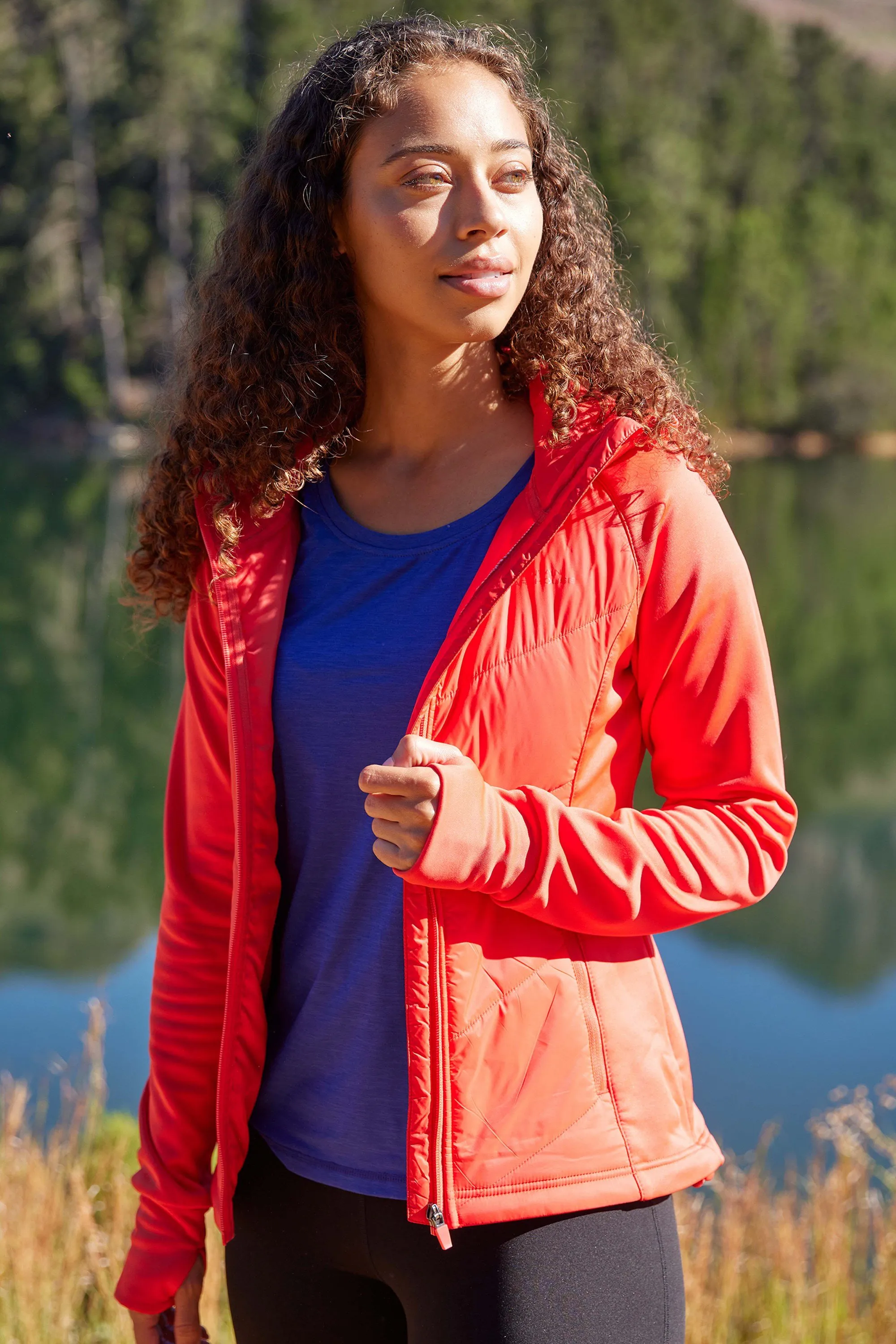Chaqueta acolchada reciclada deportiva para mujer