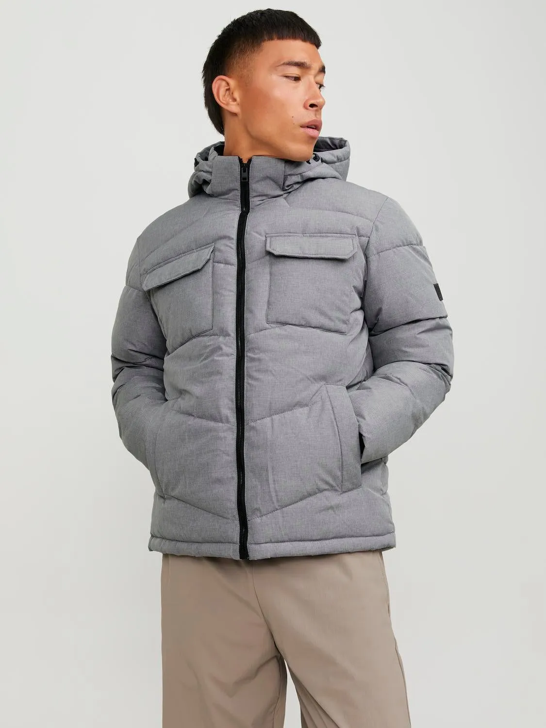 Chaqueta corta acolchada | Gris claro | Jack & Jones®