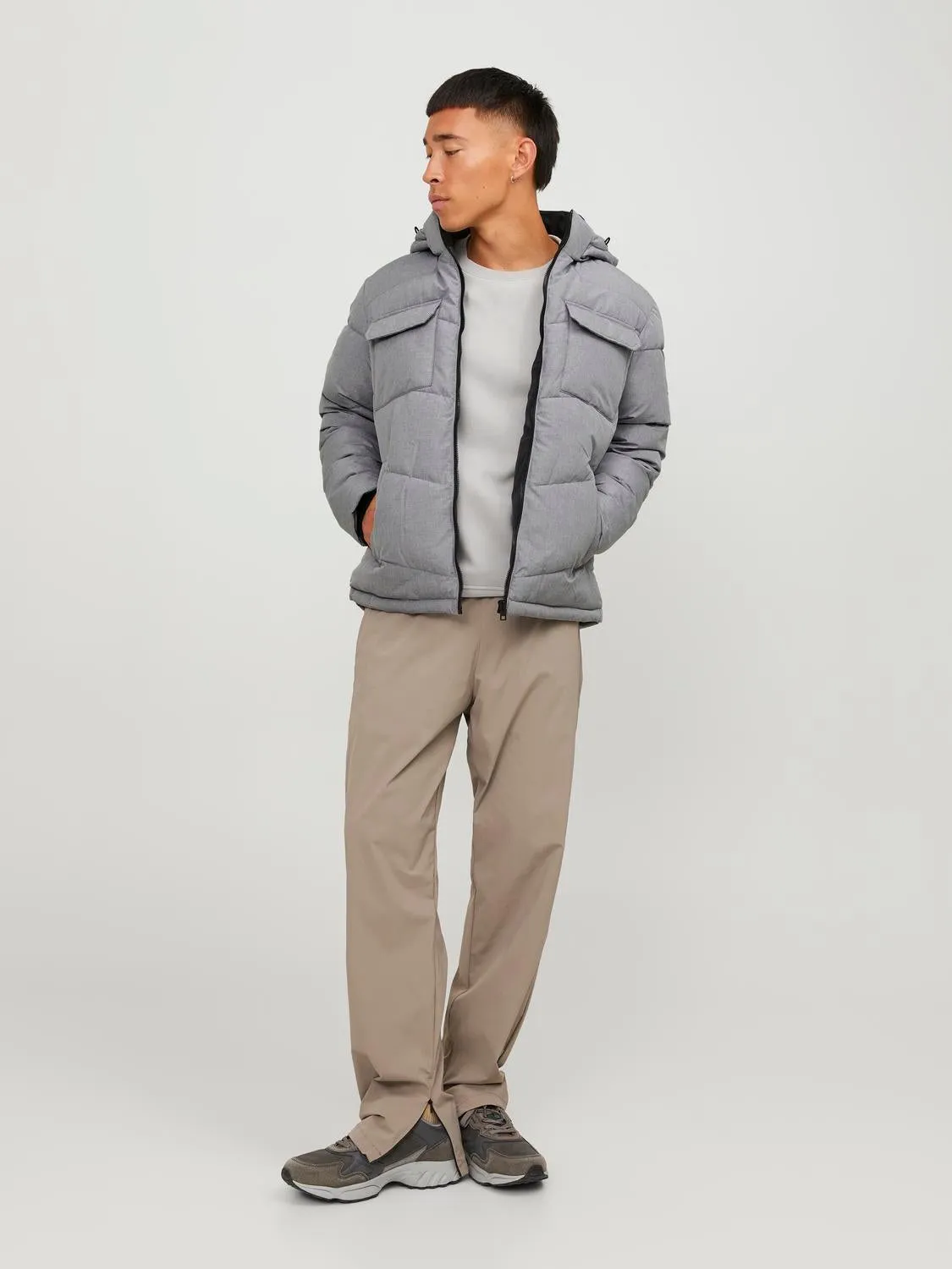 Chaqueta corta acolchada | Gris claro | Jack & Jones®