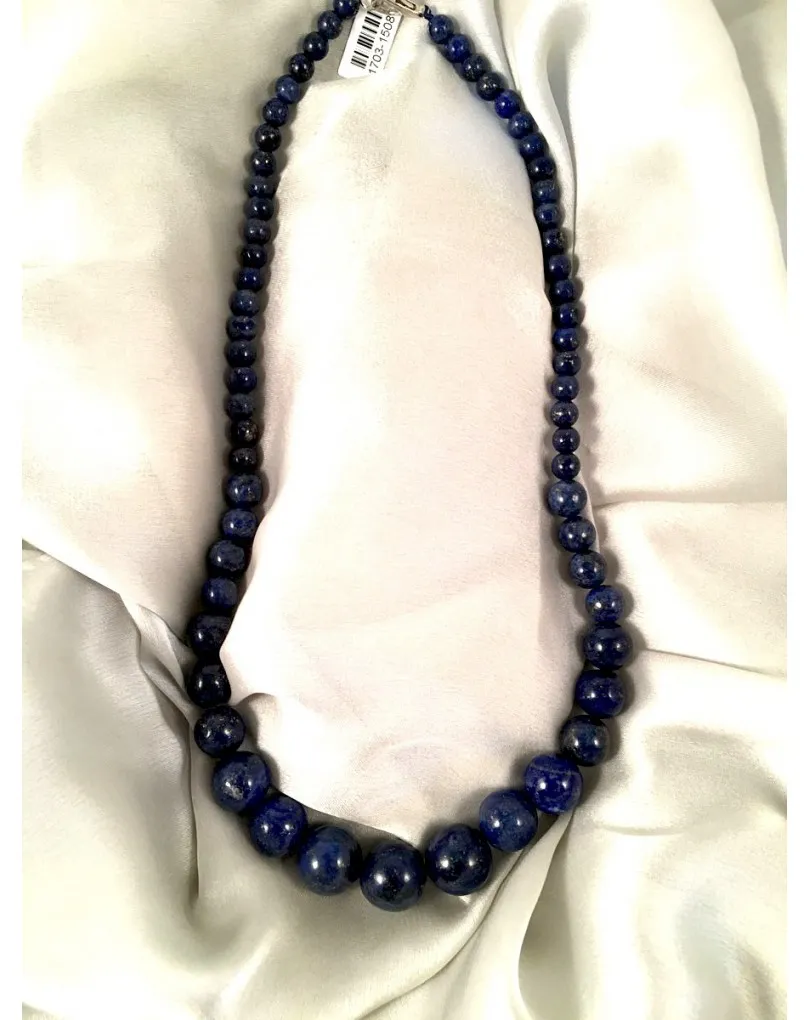 COLLARES PIEDRAS CORTO LAPIZLAZULI en cascada