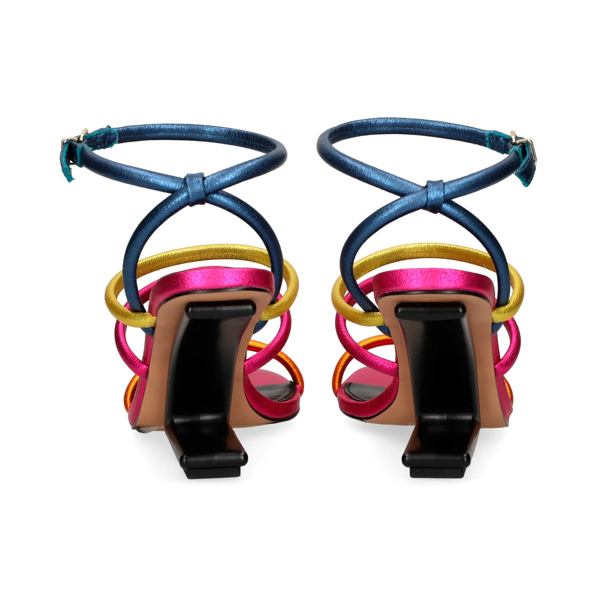 EXE Sandalias cuña de Mujer BLUE FUCSIA