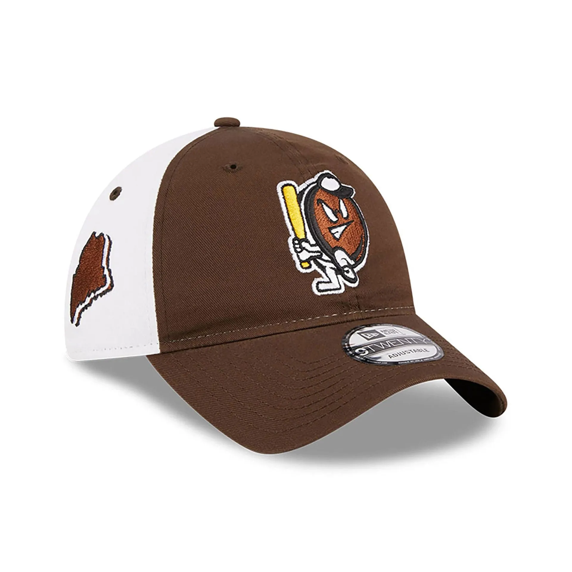 Gorra ajustable de color marrón oscuro de Portland Sea Dogs para la noche temática de MiLB.