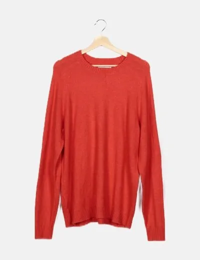 Mango Jersey punto rojo manga larga