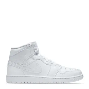 N370O Tenis Air Jordan 1 Mid Triple White