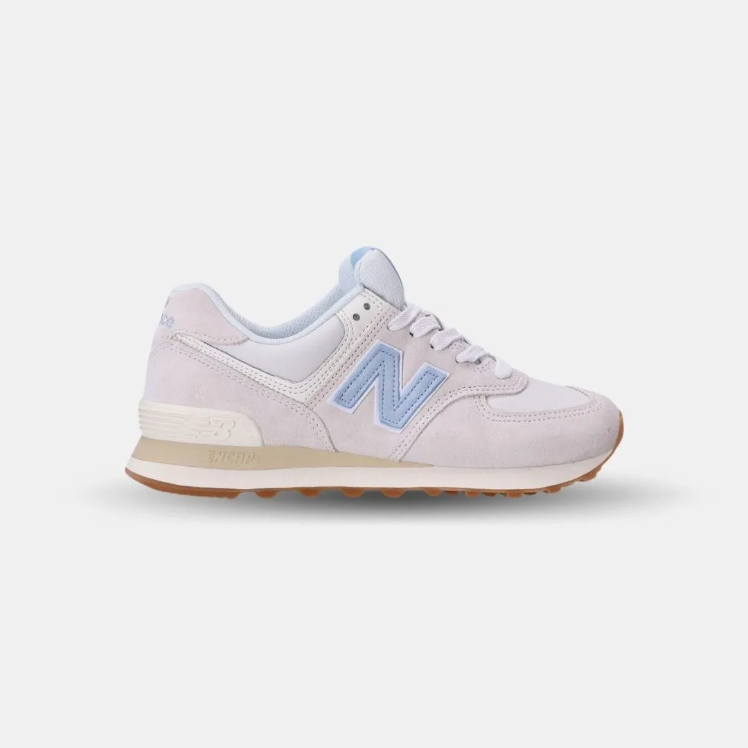 New Balance 574 White/Light Blue