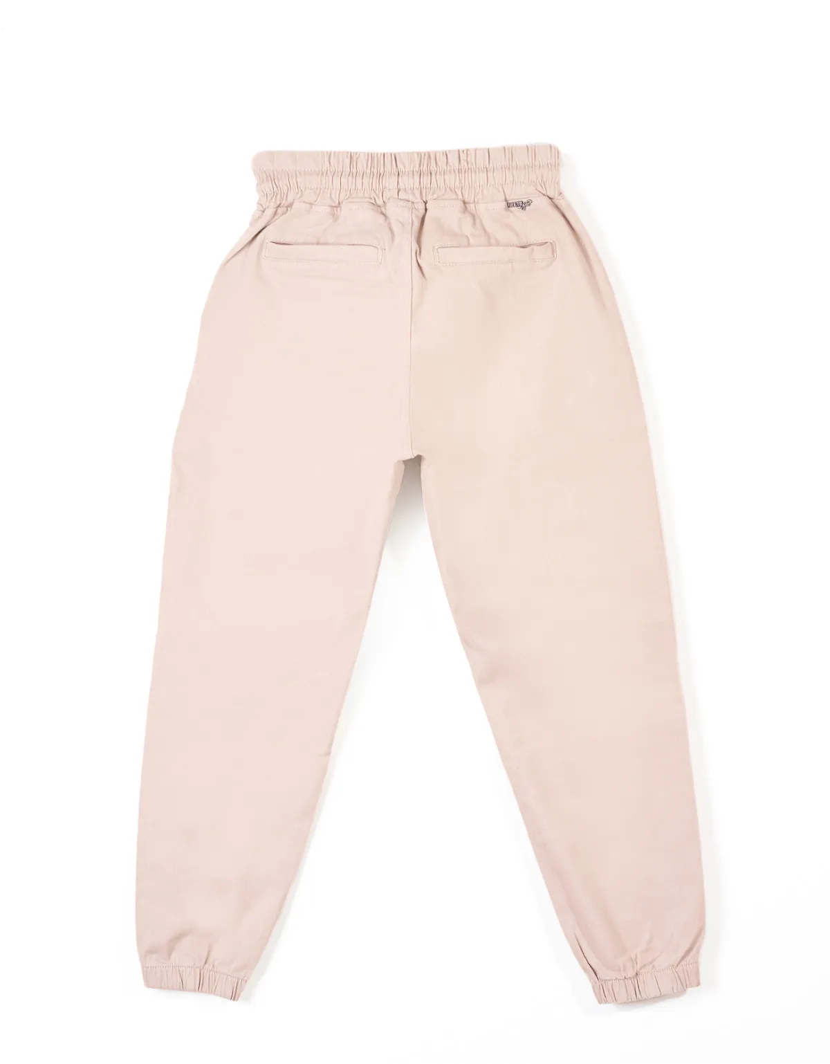 Pantalón jogger beige tiro alto