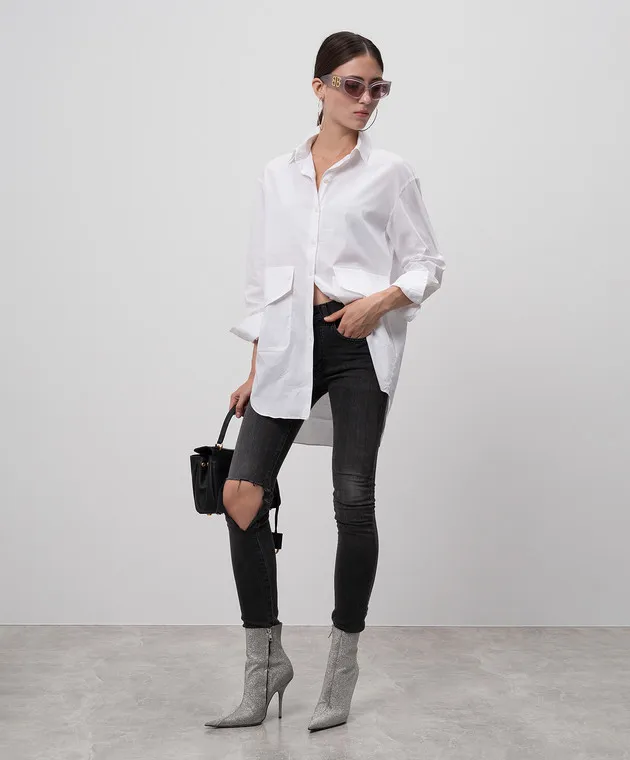 Simonetta Ravizza White blouse with asymmetry