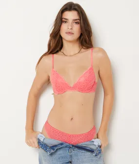 Sujetador nº2: Push up de encaje. Copa A-C IDOLE ROSE BONBON - ETAM